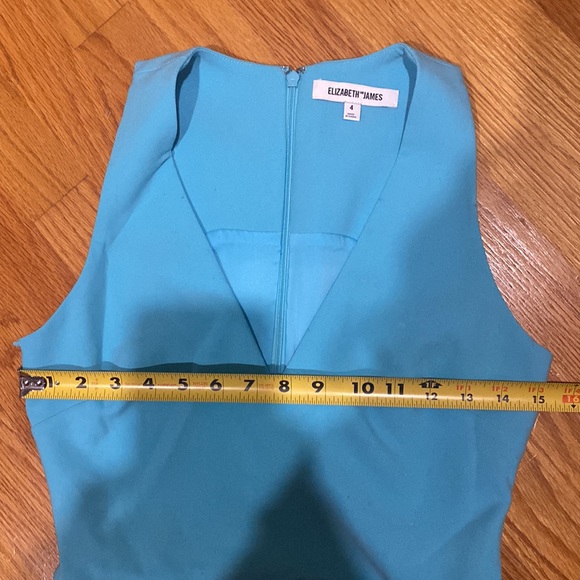 New Elizabeth and James Rosa Asymmetrical blue dress - Picture 7 of 10